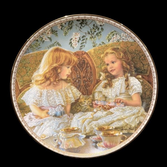 Vintage Limited Edition Sandra Kuck Collector Plate "Best Friends" - Picture 1 of 2